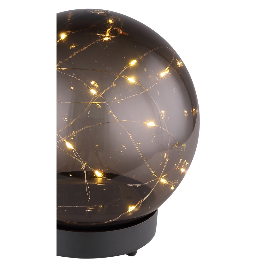 Globo - LED apšvietimas, įkraunamas saulės energija 20xLED/0,06W/1,2V diametras 15 cm IP44