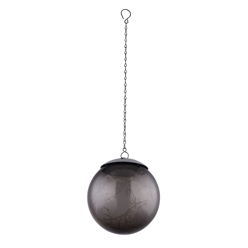 Globo - LED sietynas, įkraunamas saulės energija ant grandinės 20xLED/0,06W/1,2V diametras 15 cm IP44