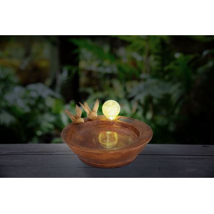 Globo - LED Saulės energijos šviestuvas LED/0,06W/3V IP44 paukščių vonia