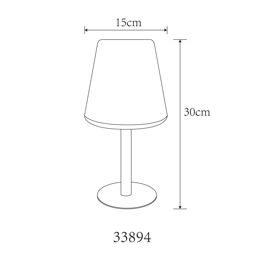 Globo - LED RGB Saulės jutiklinė Stalinis šviestuvas LED/0,1W/3V IP44