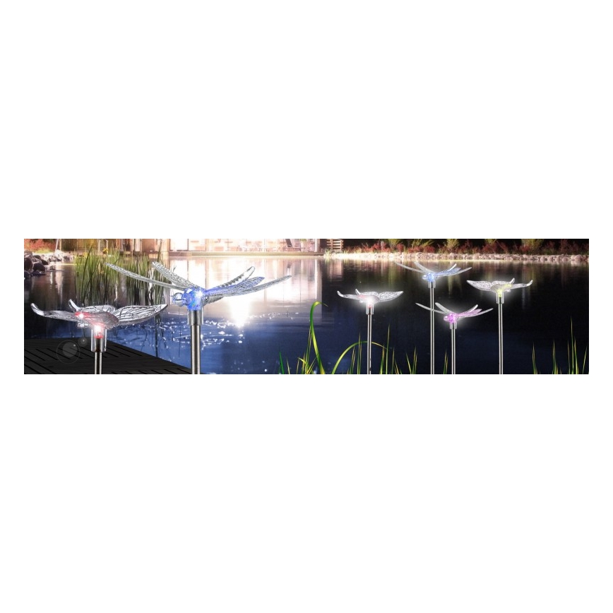 Globo - KOMPLEKTAS 4x LED apšvietimas, įkraunamas saulės energija LED/0,06W/3V IP44