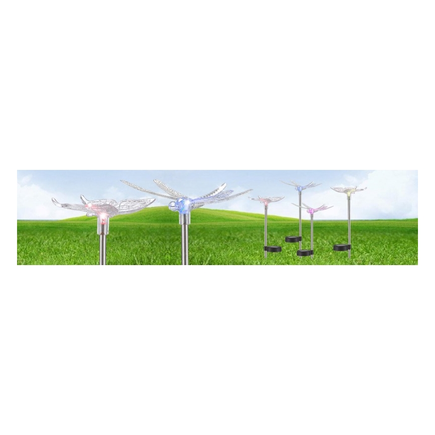 Globo - KOMPLEKTAS 4x LED apšvietimas, įkraunamas saulės energija LED/0,06W/3V IP44