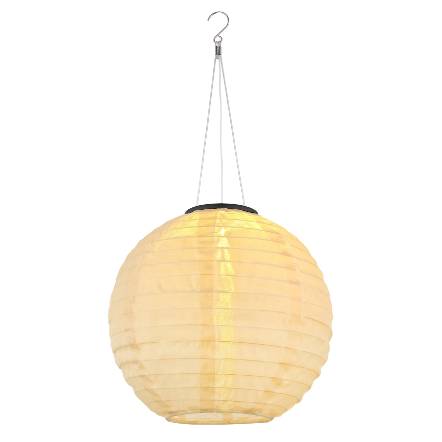 Globo - LED Pakabinamas šviestuvas, įkraunamas saulės energija LED/0,5W/3V IP44 300 mAh smėlio spalva