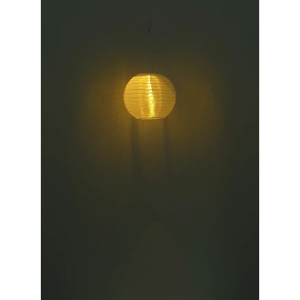 Globo - LED Pakabinamas šviestuvas, įkraunamas saulės energija LED/0,5W/3V IP44 300 mAh smėlio spalva