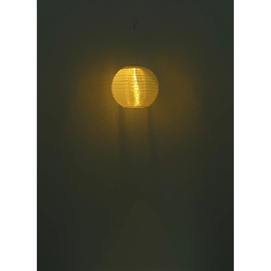 Globo - LED Pakabinamas šviestuvas, įkraunamas saulės energija LED/0,5W/3V IP44 300 mAh smėlio spalva
