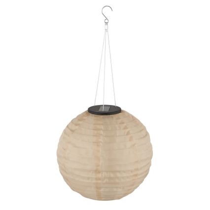 Globo - LED Pakabinamas šviestuvas, įkraunamas saulės energija LED/0,5W/3V IP44 300 mAh smėlio spalva