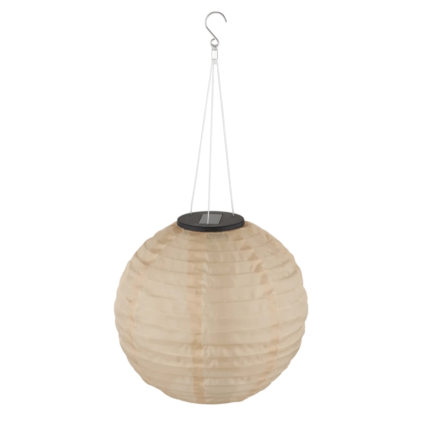 Globo - LED Pakabinamas šviestuvas, įkraunamas saulės energija LED/0,5W/3V IP44 300 mAh smėlio spalva