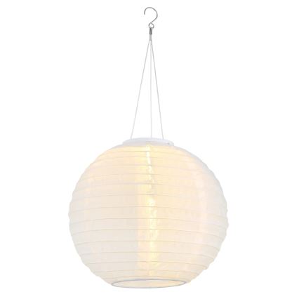 Globo - LED Pakabinamas šviestuvas, įkraunamas saulės energija LED/0,5W/3V IP44 balta 300 mAh