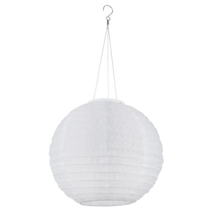 Globo - LED Pakabinamas šviestuvas, įkraunamas saulės energija LED/0,5W/3V IP44 balta 300 mAh