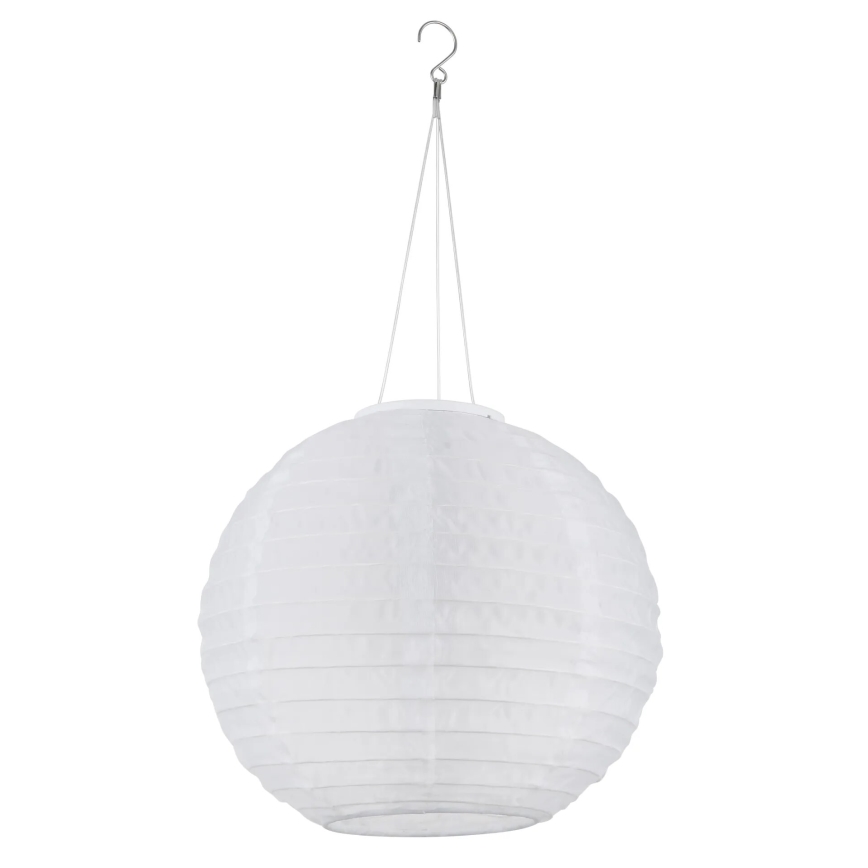 Globo - LED Pakabinamas šviestuvas, įkraunamas saulės energija LED/0,5W/3V IP44 balta 300 mAh