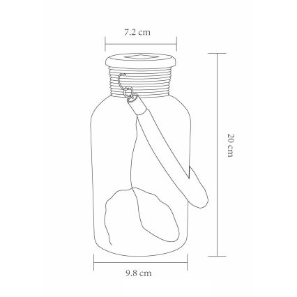 Globo - LED Saulės energijos šviestuvas LED/0,6W/3,2V IP44