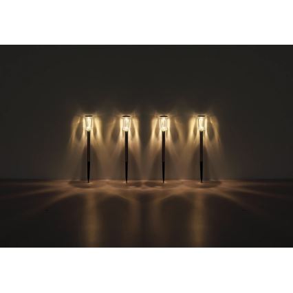 Globo - KOMPLEKTAS 4x LED apšvietimas, įkraunamas saulės energija LED/0,06W/1,2V IP44 100 mAh