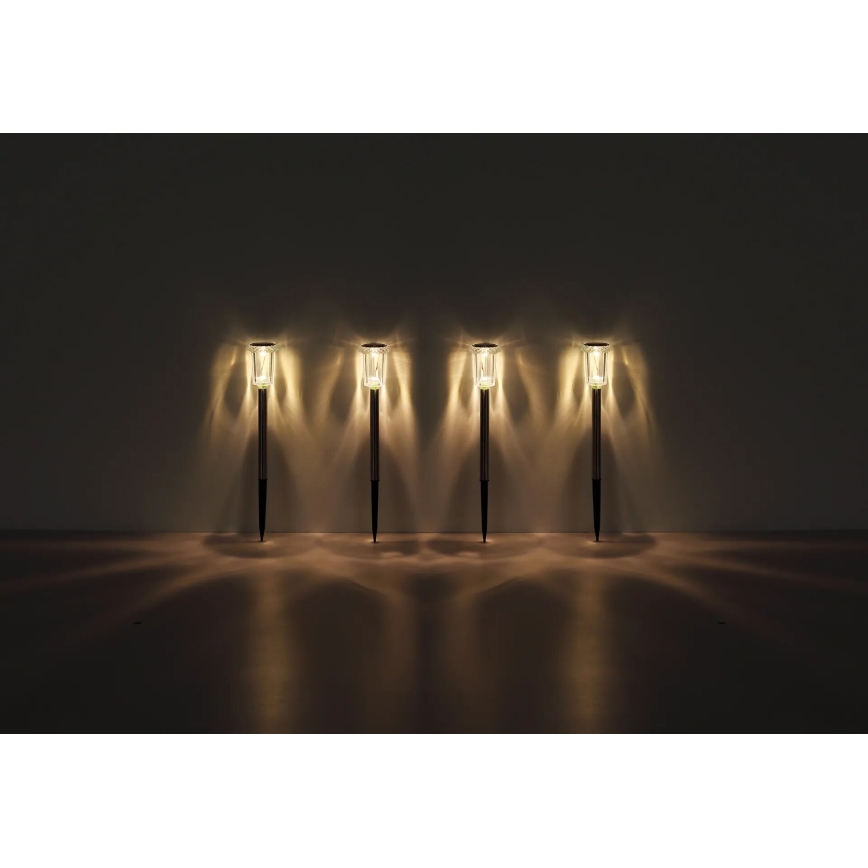 Globo - KOMPLEKTAS 4x LED apšvietimas, įkraunamas saulės energija LED/0,06W/1,2V IP44 100 mAh