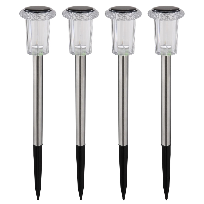 Globo - KOMPLEKTAS 4x LED apšvietimas, įkraunamas saulės energija LED/0,06W/1,2V IP44 100 mAh