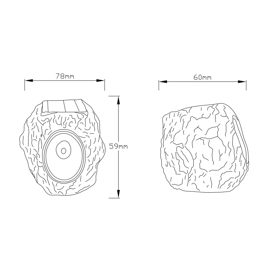 Globo - LED saulės šviestuvas LED/0,07W/3V IP44 600 mAh