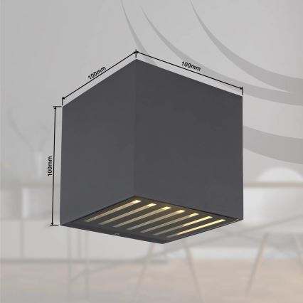 Globo - LED lauko sieninis šviestuvas LED/6W/230V IP54 antracitas