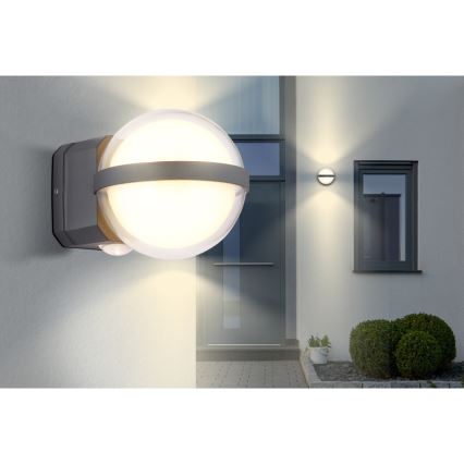 Globo - LED sieninis lauko šviestuvas LED/12W/230V IP54 juoda