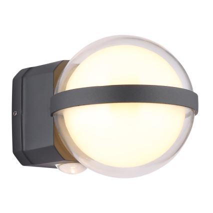 Globo - LED sieninis lauko šviestuvas LED/12W/230V IP54 juoda