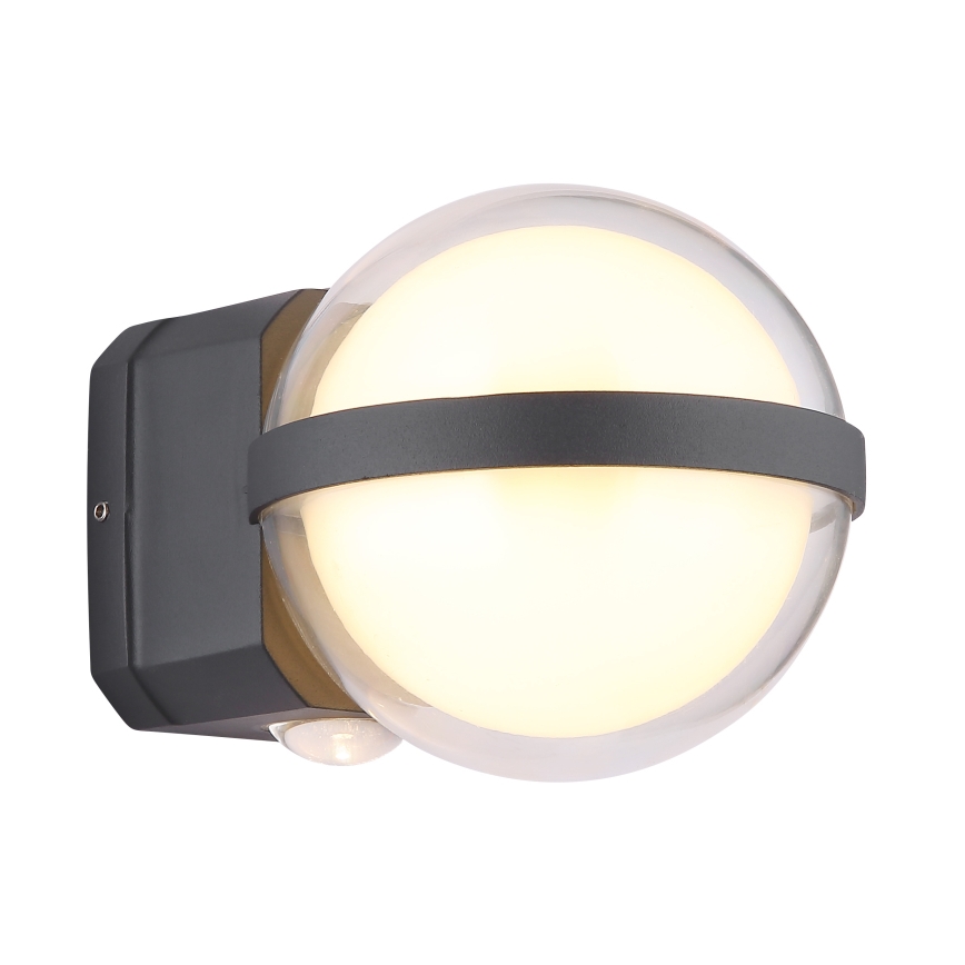 Globo - LED sieninis lauko šviestuvas LED/12W/230V IP54 juoda