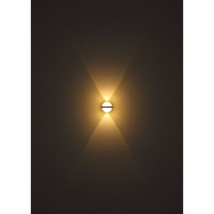 Globo - LED sieninis lauko šviestuvas LED/12W/230V IP54 juoda