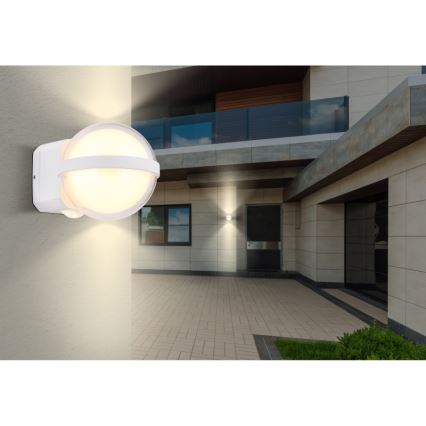Globo - LED sieninis lauko šviestuvas LED/12W/230V IP54 balta