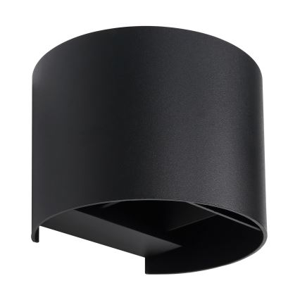 Globo - LED sieninis lauko šviestuvas 2xLED/3W/230V IP44 juoda