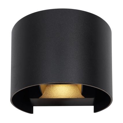 Globo - LED sieninis lauko šviestuvas 2xLED/3W/230V IP44 juoda