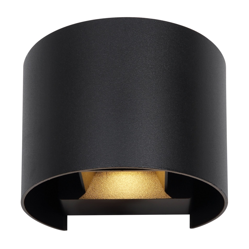Globo - LED sieninis lauko šviestuvas 2xLED/3W/230V IP44 juoda