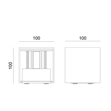 Globo - LED lauko sieninis šviestuvas 2xLED/3W/230V IP54