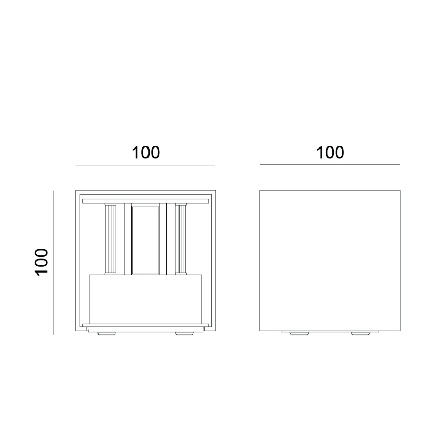 Globo - LED lauko sieninis šviestuvas 2xLED/3W/230V IP54