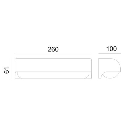 Globo - LED Lauko sieninis šviestuvas LED/10W/230V IP54