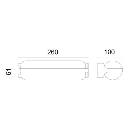 Globo - LED Lauko sieninis šviestuvas LED/20W/230V IP54