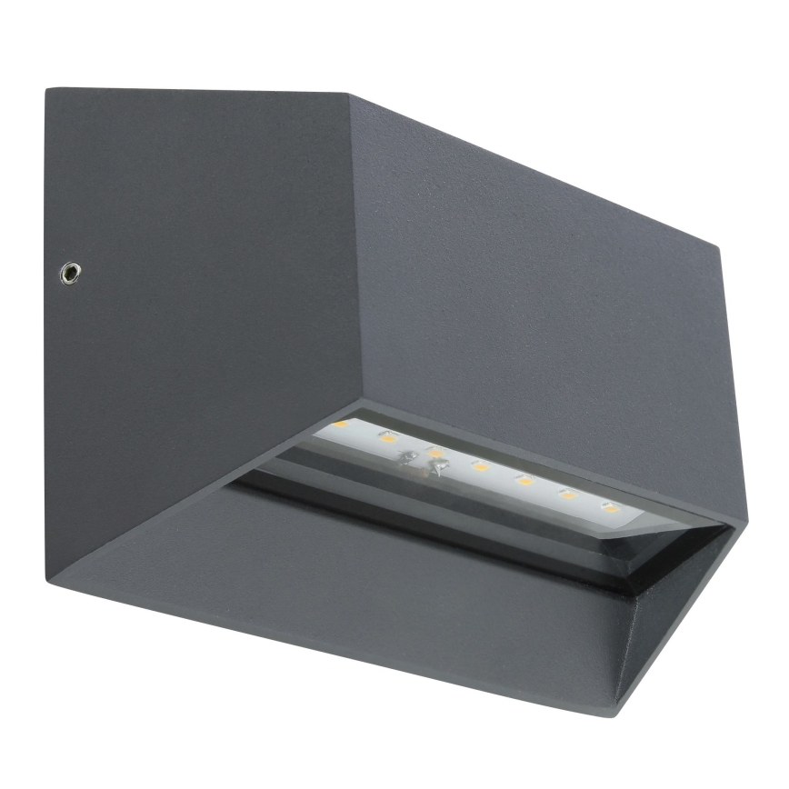 Globo - LED sieninis lauko šviestuvas LED/7W/230V IP54 antracitas