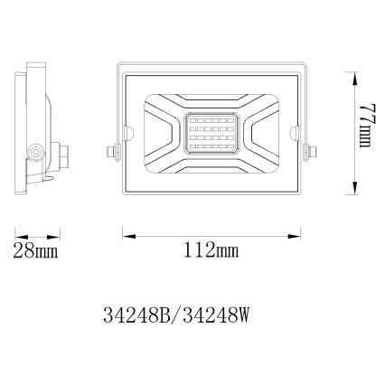 Globo - LED Prožektorius LED/20W/230V IP65