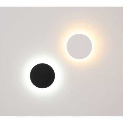 Globo - LED sieninis lauko šviestuvas LED/15W/230V 3000/4000/6000K diametras 25,2 cm IP44 juoda