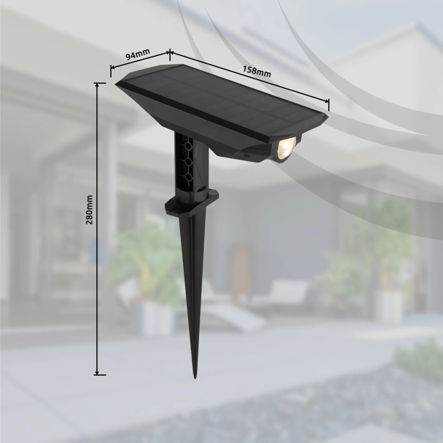 Globo - LED apšvietimas, įkraunamas saulės energija 2in1 LED/1W/3V IP44