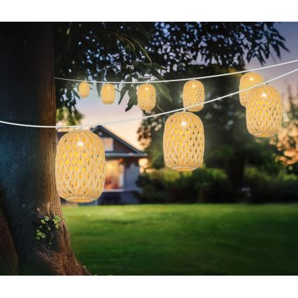 Globo - LED grandinė, įkraunama saulės šviesa LED/0,06W/3V 650 cm IP44