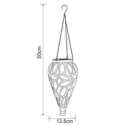 Globo - LED Saulės energijos šviestuvas LED/0,9W/3,2V IP44 geltonas