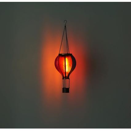 Globo - Pakabinama saulės dekoracija 20xLED/0,5W/3V IP44 Skraidantis balionas