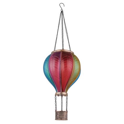 Globo - Pakabinama saulės dekoracija 20xLED/0,5W/3V IP44 Skraidantis balionas