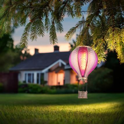 Globo - LED Pakabinama saulės dekoracija 20xLED/0,5W/3V IP44 Skraidantis balionas