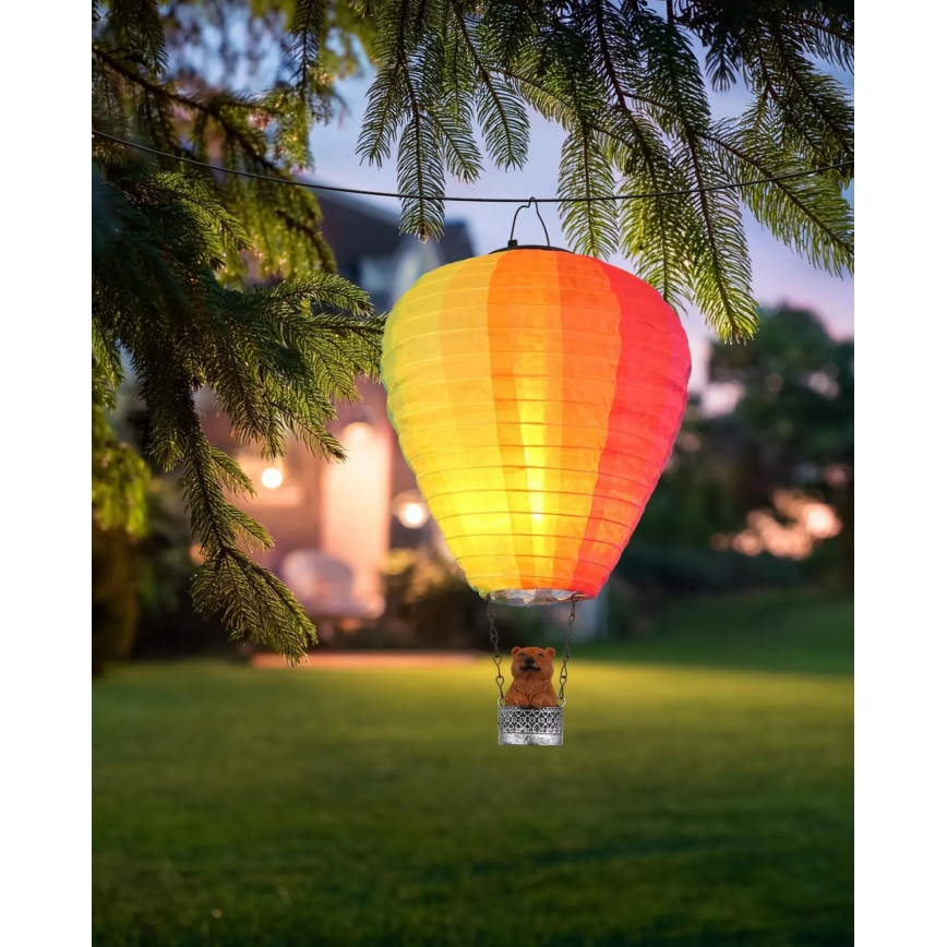 Globo - LED Pakabinama saulės dekoracija 24xLED/0,06W/3V IP44 Skraidantis balionas