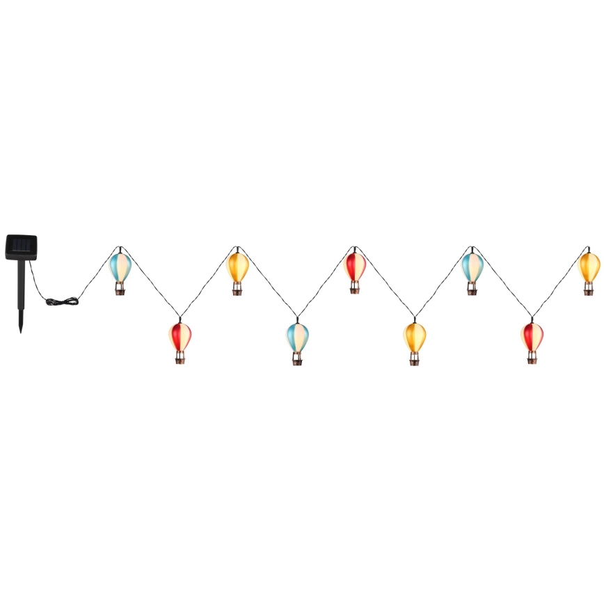 Globo - LED grandinė, įkraunama saulės šviesa 9xLED/0,06W/3V 390 cm IP44