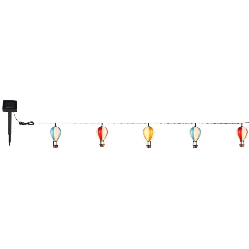 Globo - LED grandinė, įkraunama saulės šviesa 9xLED/0,06W/3V 390 cm IP44