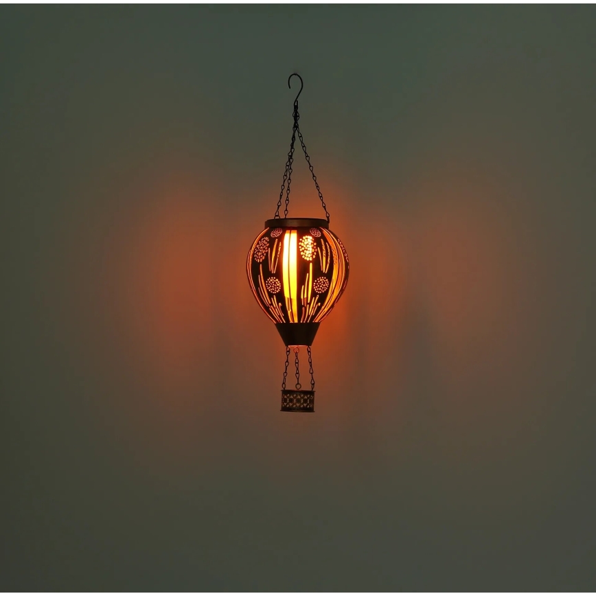 Globo - LED Pakabinama saulės dekoracija 12xLED/0,02W/3V IP44 Skraidantis balionas