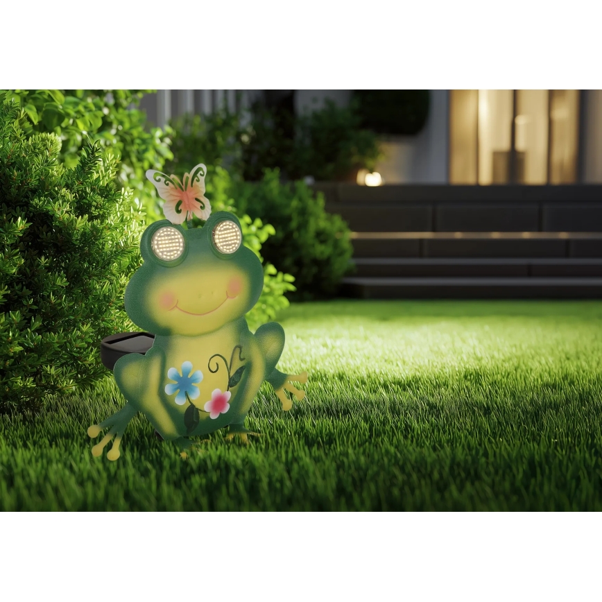 Globo - LED saulės šviestuvas 104xLED/3V IP44 300 mAh varlė