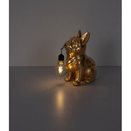 Globo - LED saulės šviestuvas LED/3V IP44 300 mAh auksinis šuo