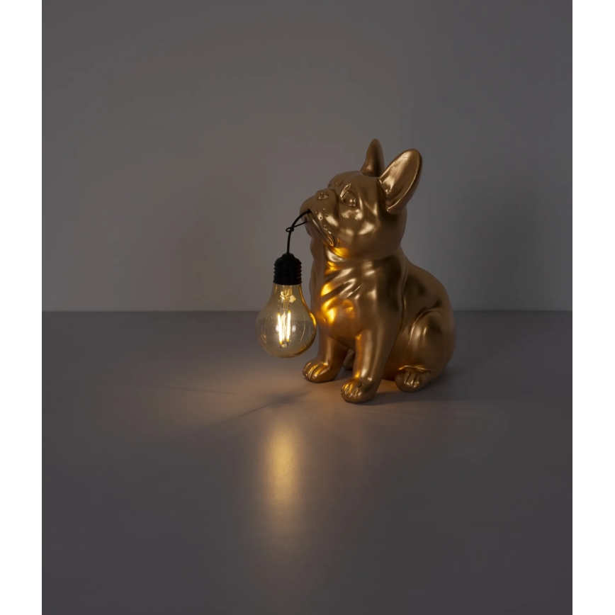 Globo - LED saulės šviestuvas LED/3V IP44 300 mAh auksinis šuo