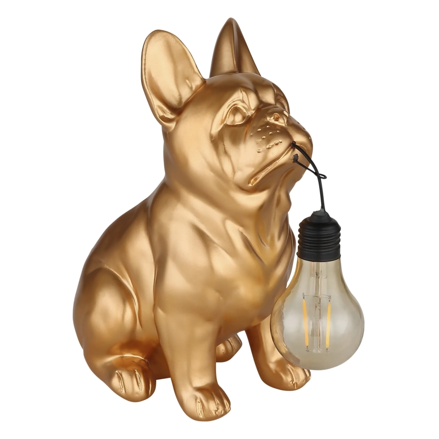 Globo - LED saulės šviestuvas LED/3V IP44 300 mAh auksinis šuo