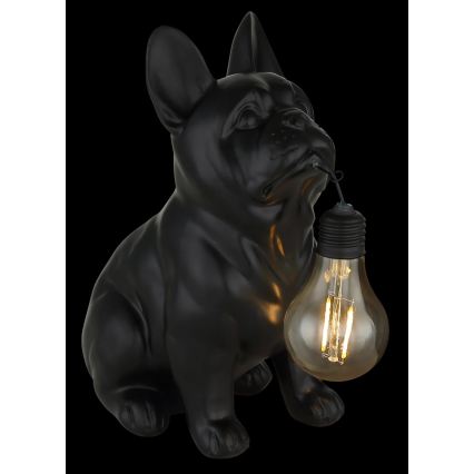 Globo - LED saulės šviestuvas LED/3V IP44 300 mAh juodas šuo